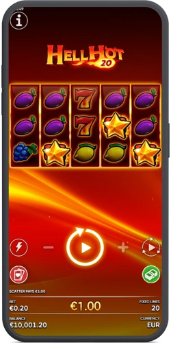 Collecting line wins in Hell Hot 20 slot